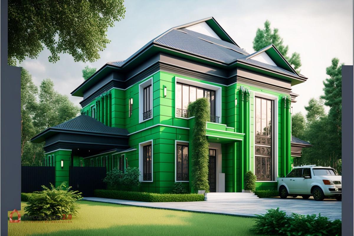 Impresionantes diseños de casas de 2 pisos y estilo moderno 12