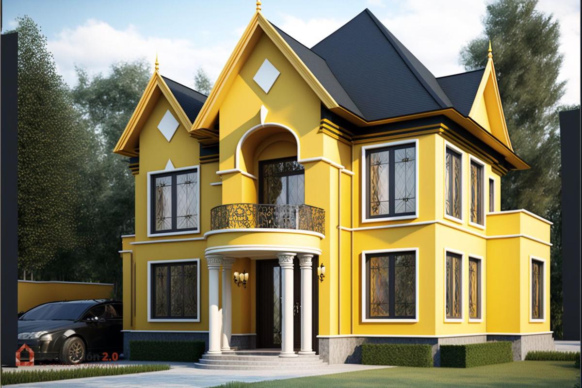 Impresionantes diseños de casas de 2 pisos y estilo moderno 14