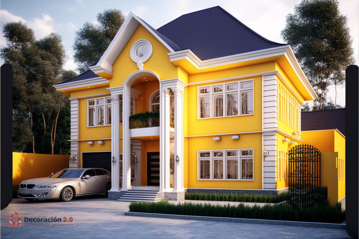 Impresionantes diseños de casas de 2 pisos y estilo moderno 15