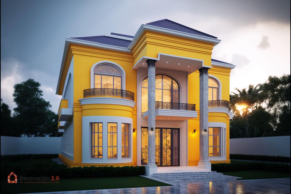 Impresionantes diseños de casas de 2 pisos y estilo moderno 16