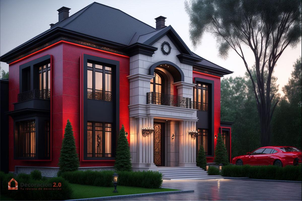 Impresionantes diseños de casas de 2 pisos y estilo moderno 19