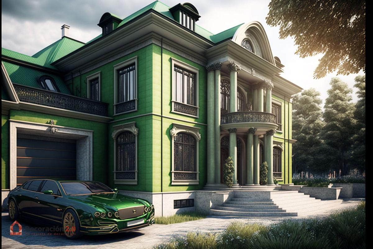 Impresionantes diseños de casas de 2 pisos y estilo moderno 10