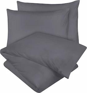 2 - Utopia Bedding - Funda Nórdica Cama 135150 - Microfibra Juego de Funda de Edredón 230x220 cm y 2 Fundas de Almohada 50x75 cm (Gris)
