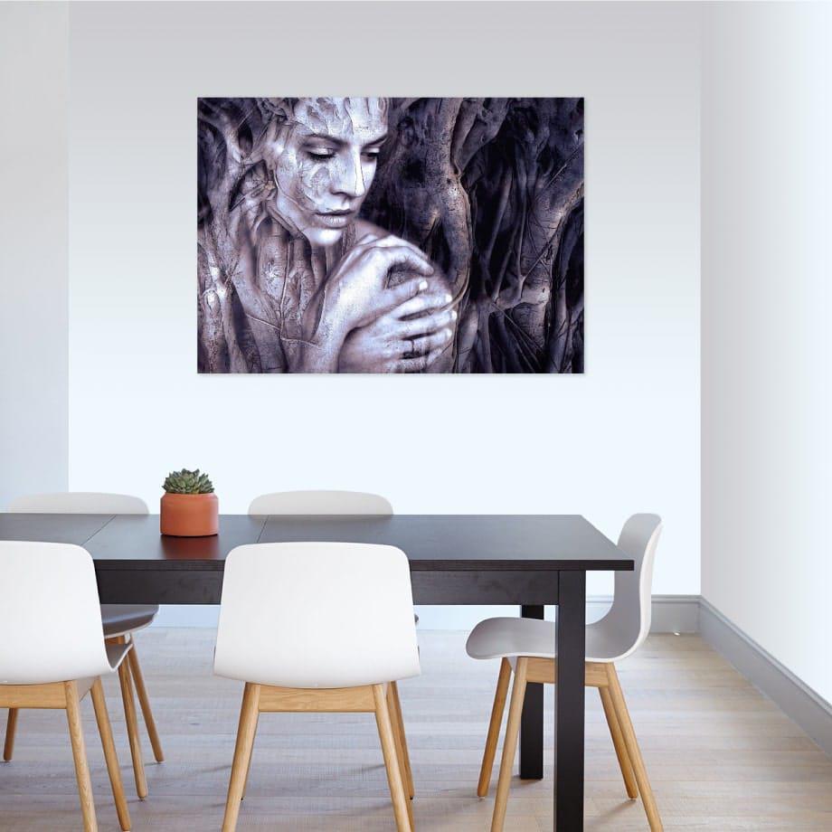 Cuadro abstracto mujer mística