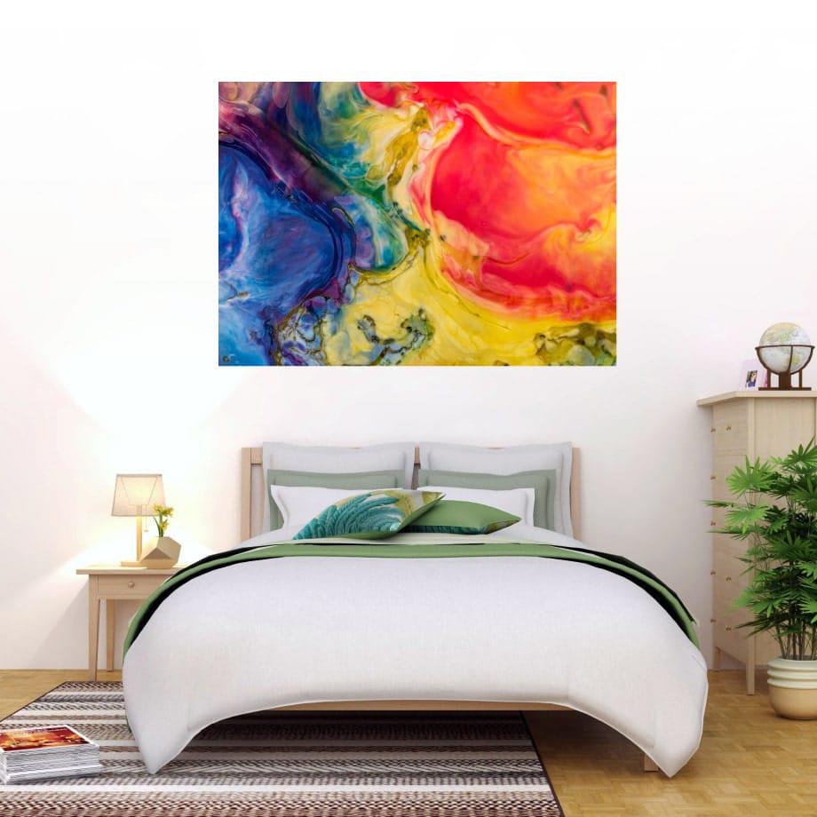 Cuadro abstracto líquidos