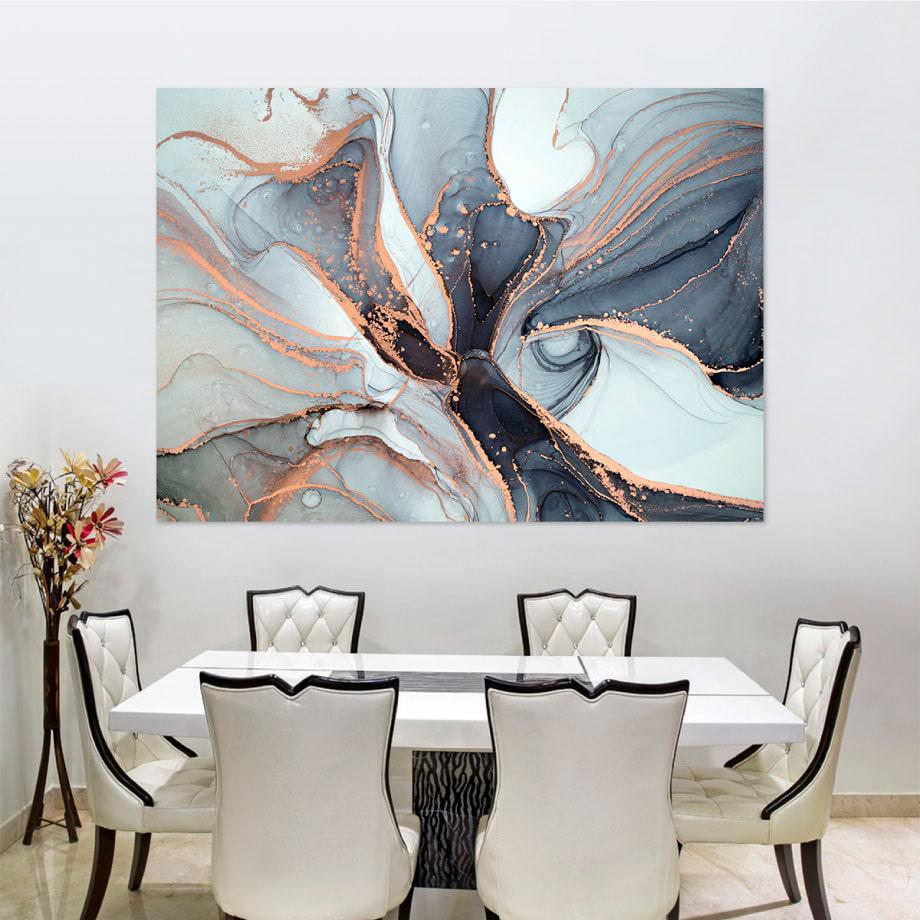 Cuadro abstracto fluido