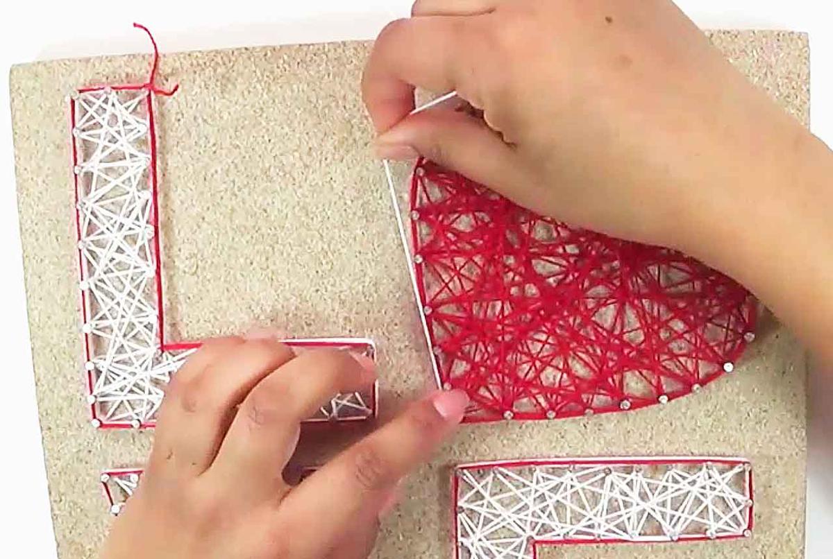 cartel para regalar string art