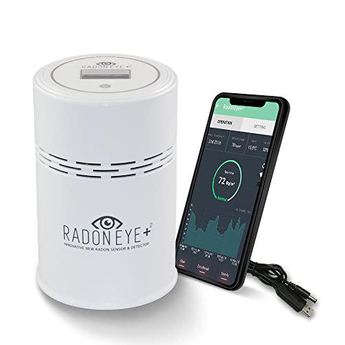 RadonTec | RadonEye Plus²-Set | + Nube + Wi-Fi + Certificado de Calibración + Aplicación móvil + Cable USB de paso | NUEVA VERSIÓN del detector de radón inteligente Radon Eye RD200P2