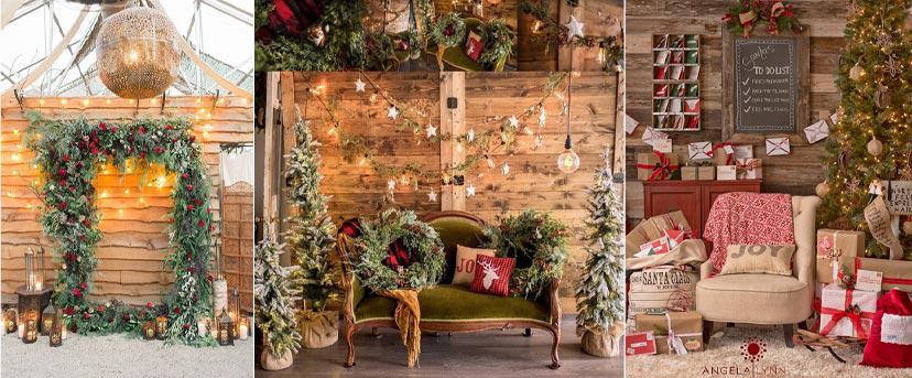 Photocall boda navideña