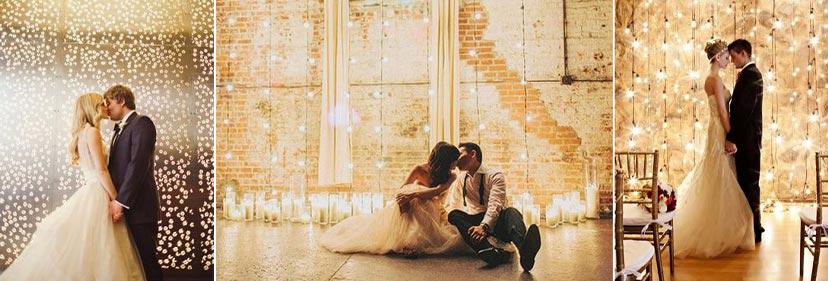 Photocall con fondo de luces