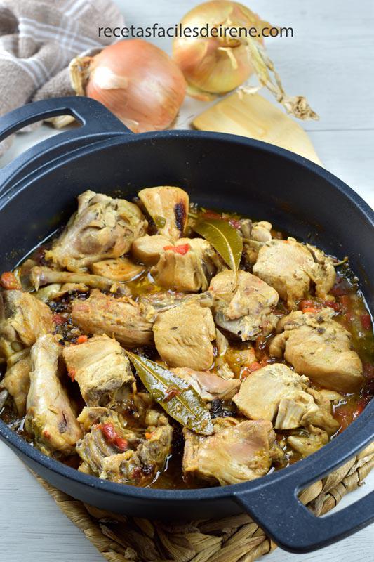 receta de pollo guisado a la cerveza