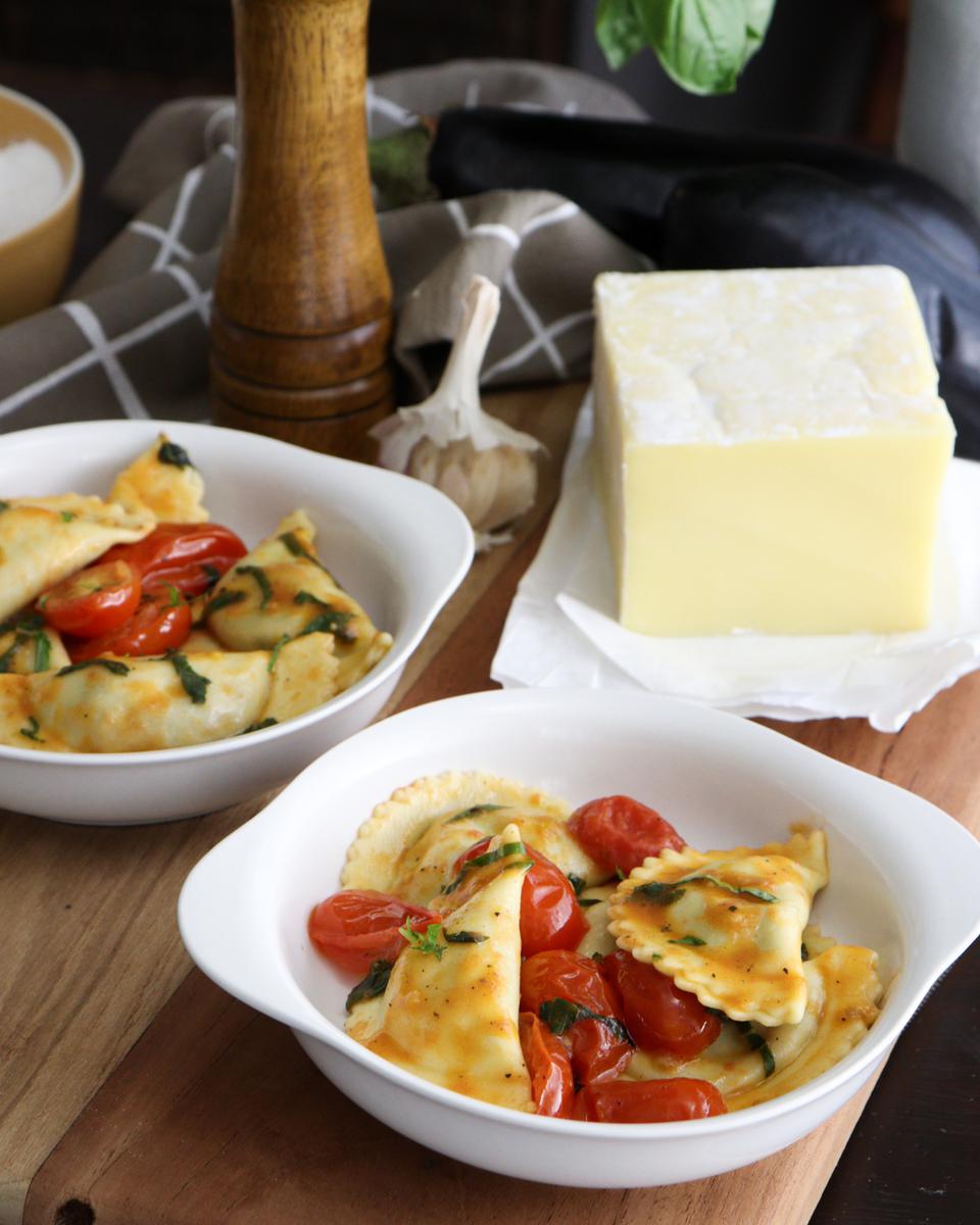 ravioles berenjena queso