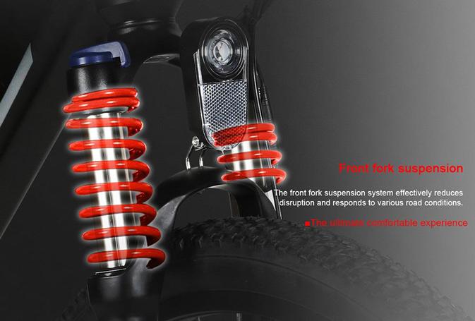 Samebike MY275 - Suspensión delantera