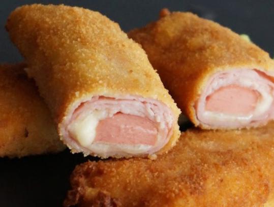 flamen-king con salchicha jamon york y queso