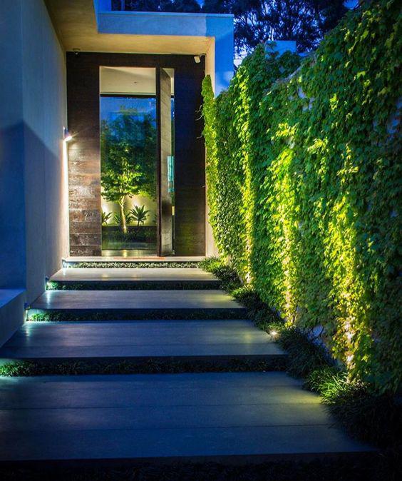 Luces empotradas para jardín