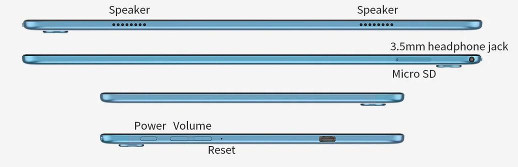 Teclast M40 Plus - Puertos