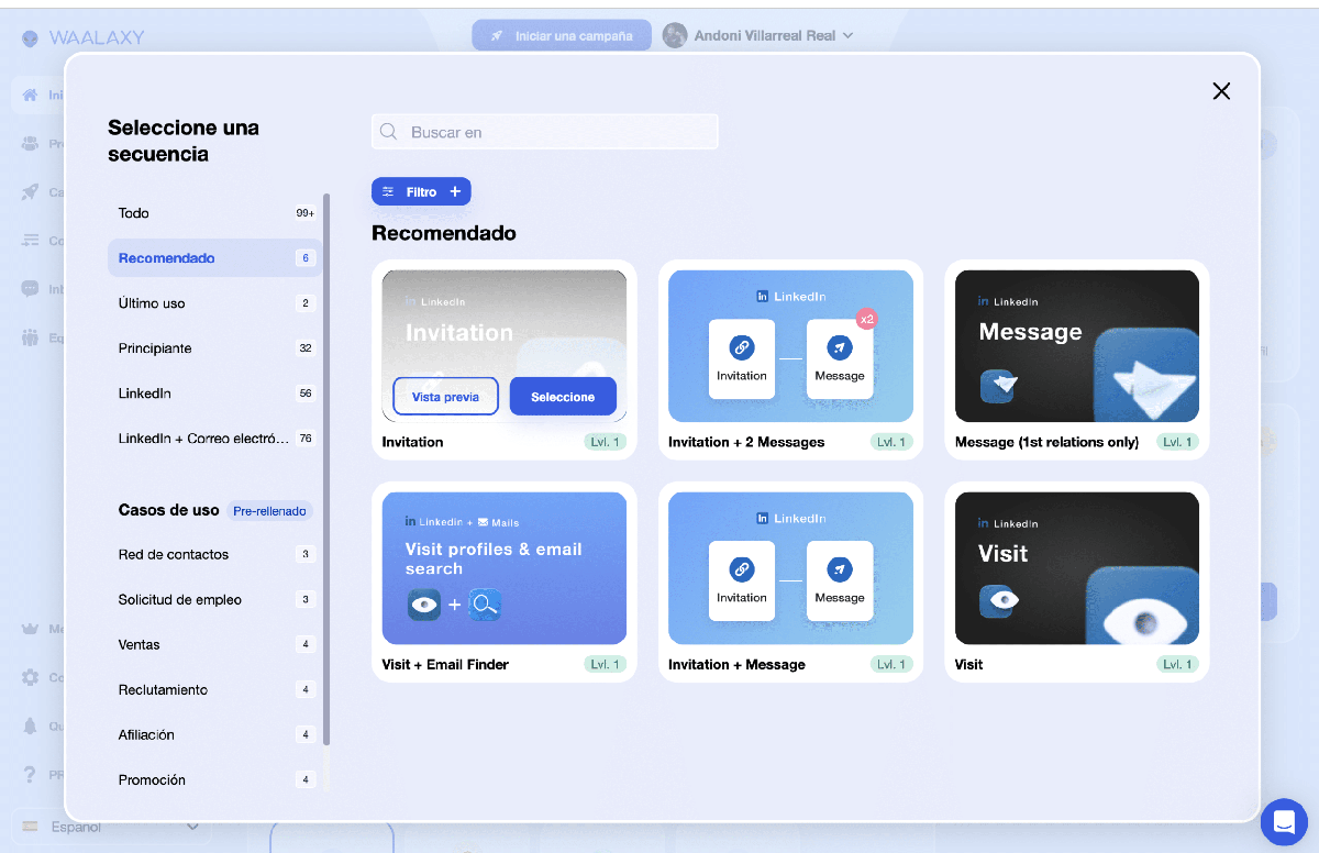 Waalaxy automatizacion 