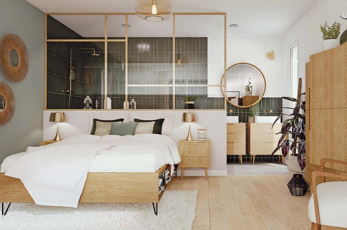 Baños integrados en los dormitorios: ideas de integración 2