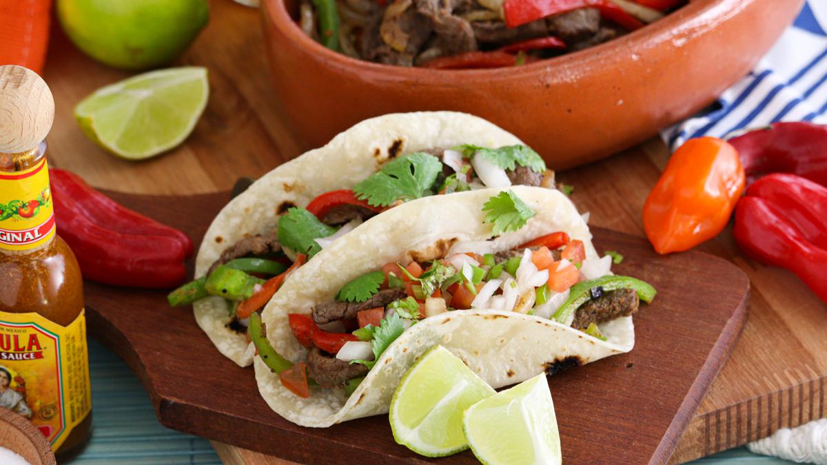 fajitas caseras carne mexicanas tacos