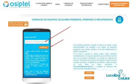consulta imei robado osiptel