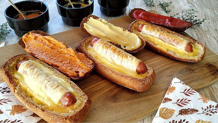 Panini con frankfurt y tortilla