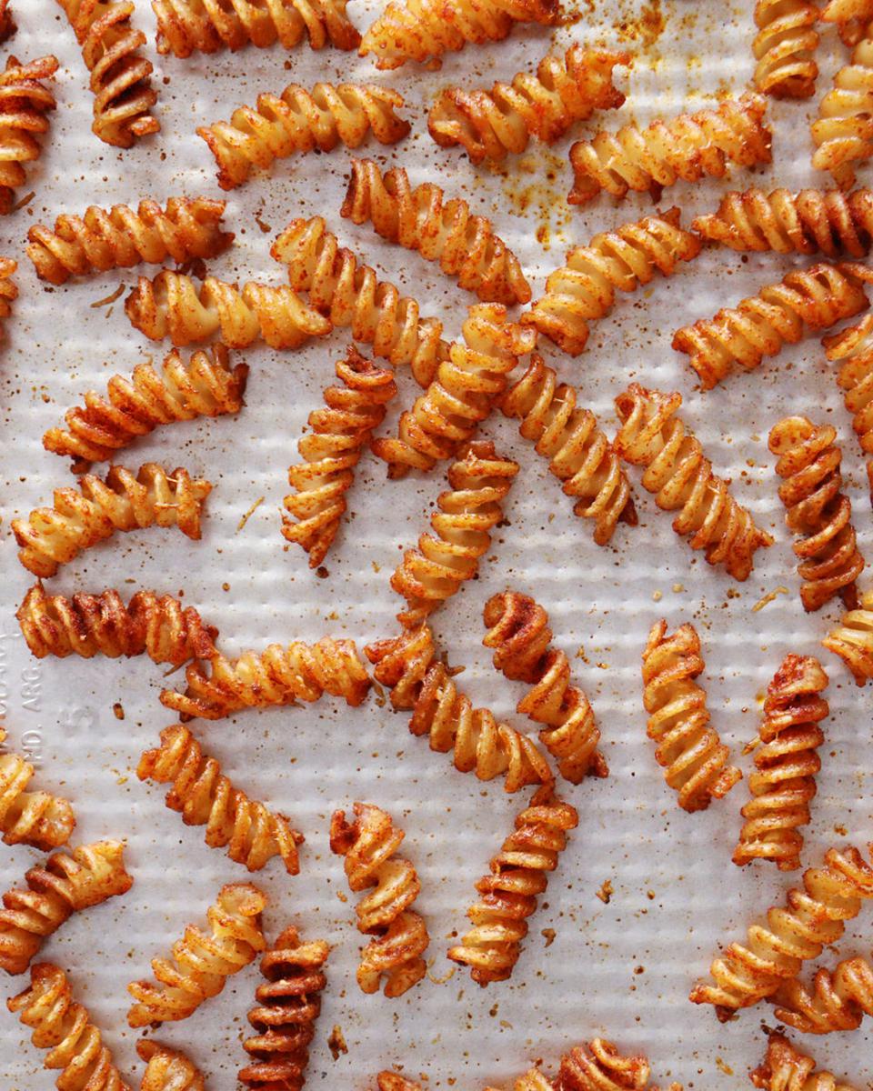 pasta snack chips horno fideos