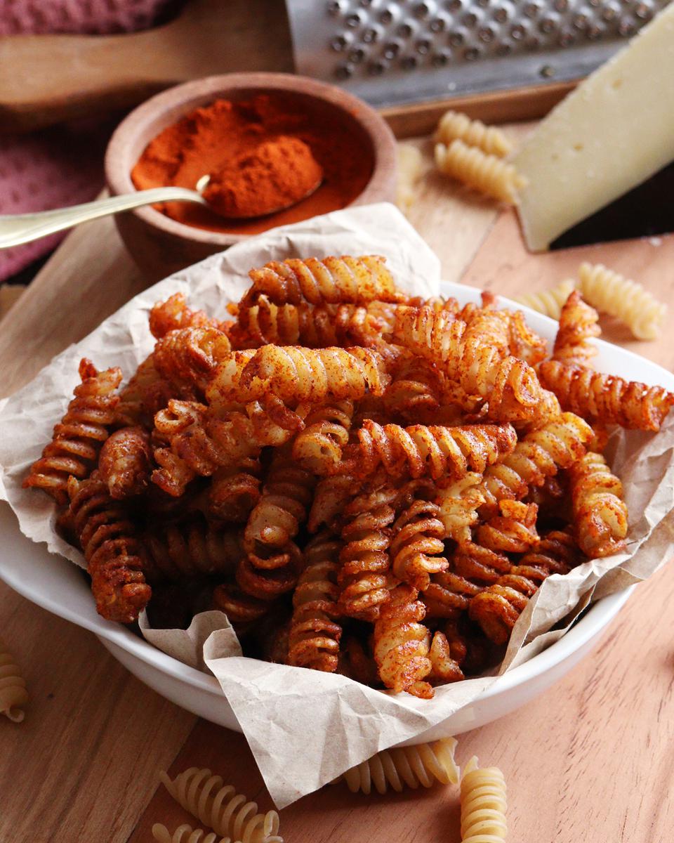 pasta snack chips horno fideos