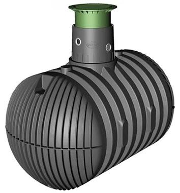 Depósito soterrado para regar con agua de lluvia