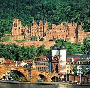 El hermoso castillo de Heidelberg en Alemania