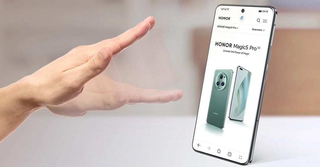 Honor Magic5 - Control por gestos