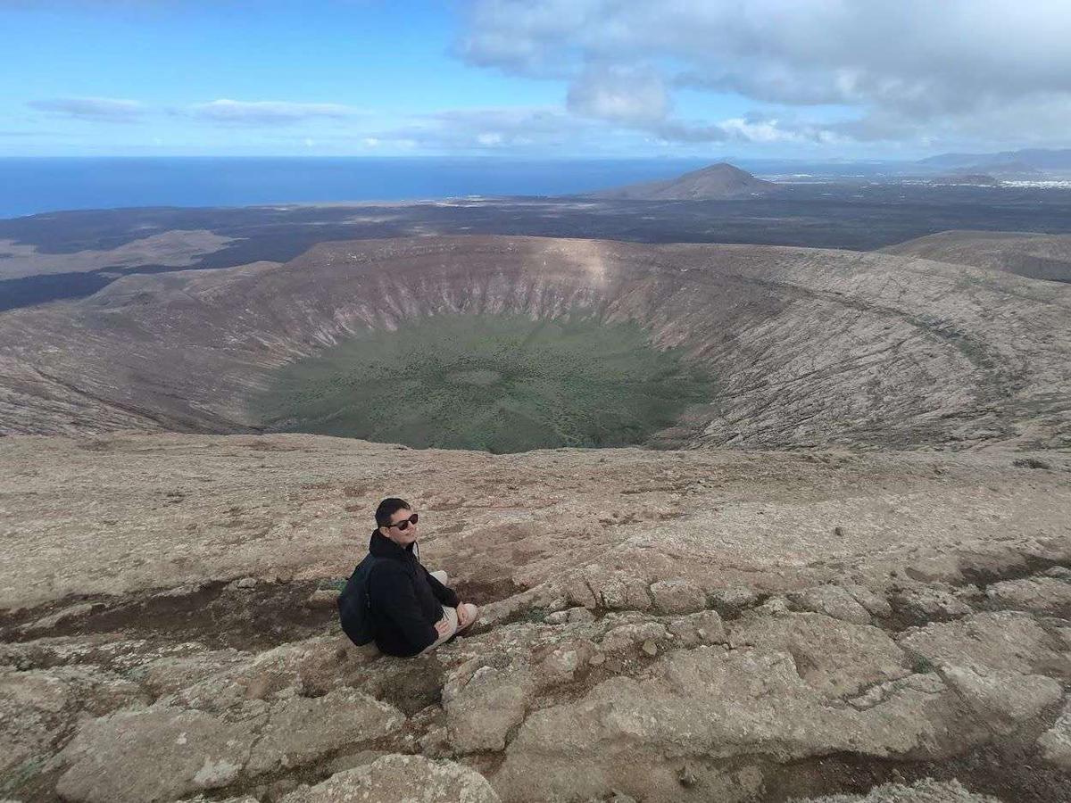 vistas de caldera blanca lanzarote