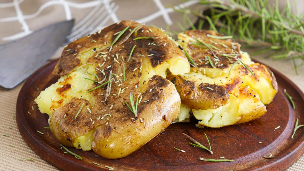 papas aplastadas rusticas romero