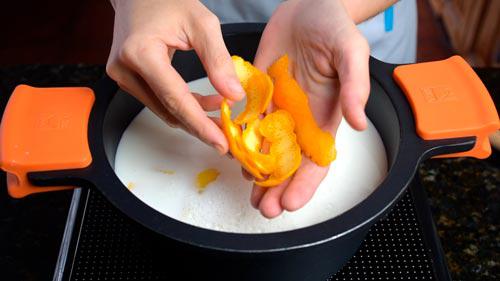 incorporar pieles de cítricos 