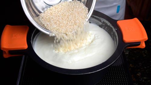 incorporar arroz bomba