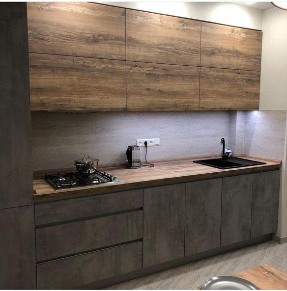 Cocinas estilo rústico de roble