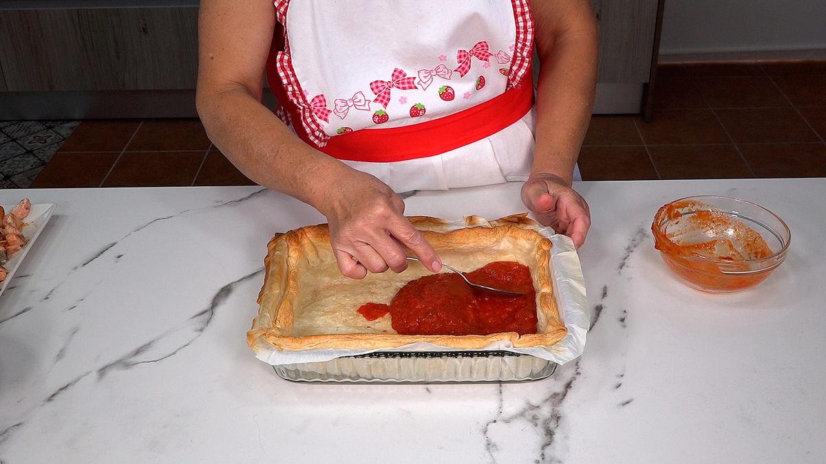 HOJALDRE CON BERENJENAS, SALMÓN Y BECHAMEL - Loli Domínguez - Foto 13