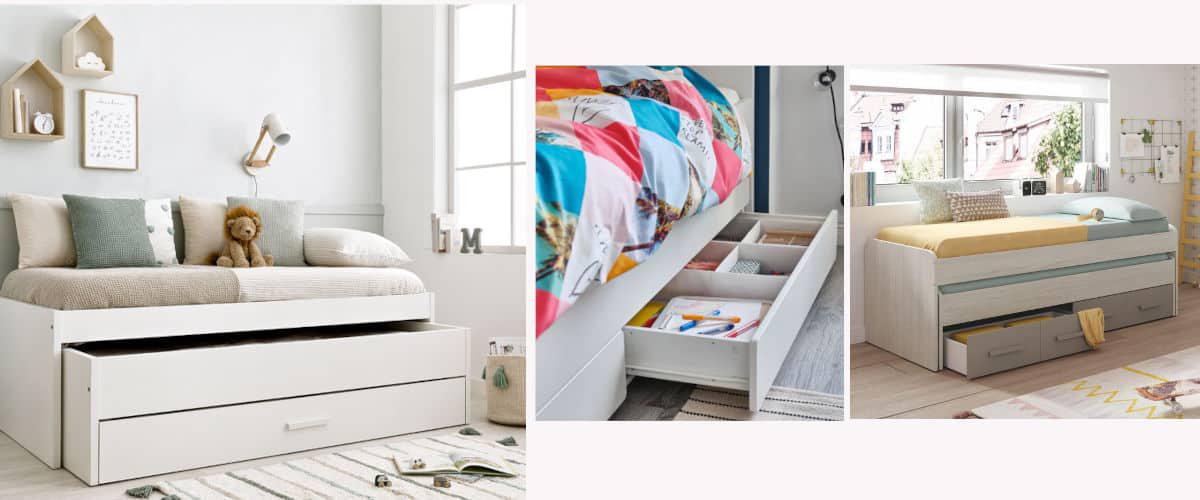 Cama nido con cajones