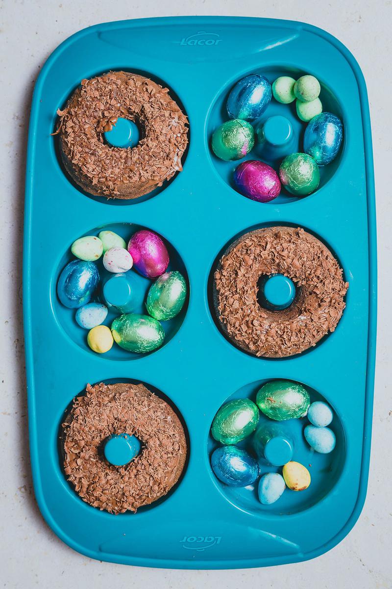 Como hacer donuts al horno para Pascua