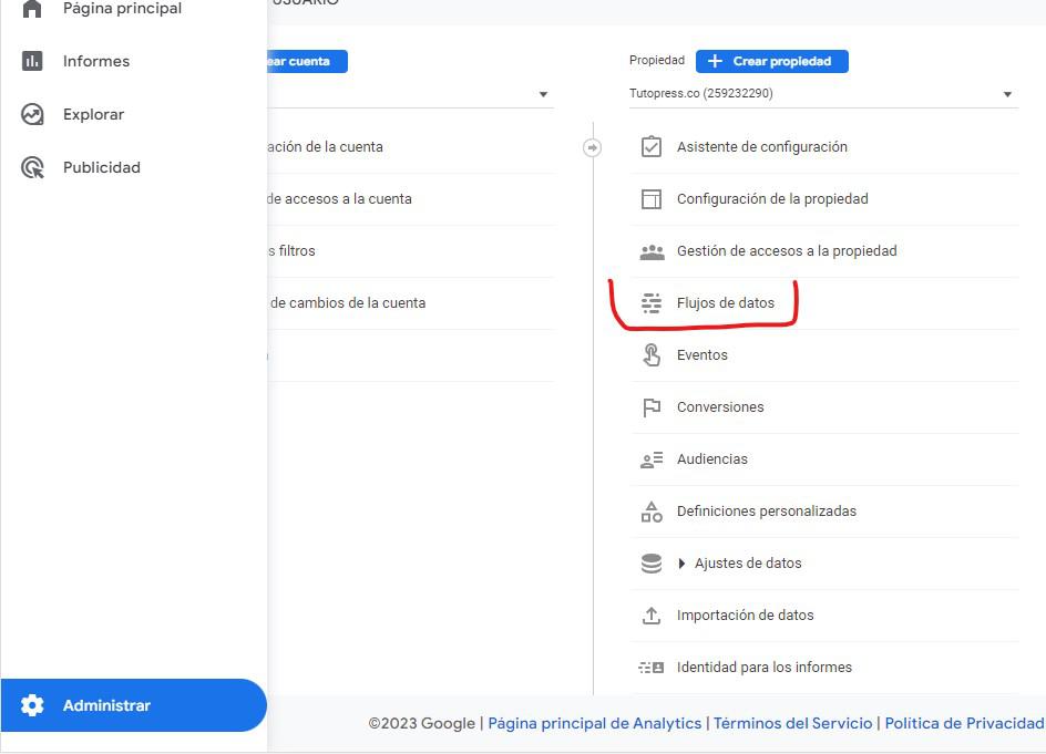 flujo de datos en ga4