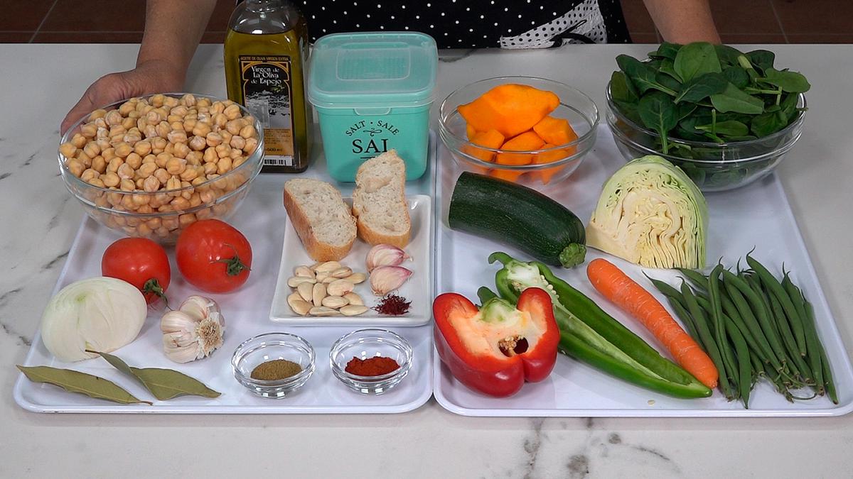 GARBANZOS CON VERDURAS, SALUDABLE Y RIQUÍSIMO - Loli Domínguez - Foto 1