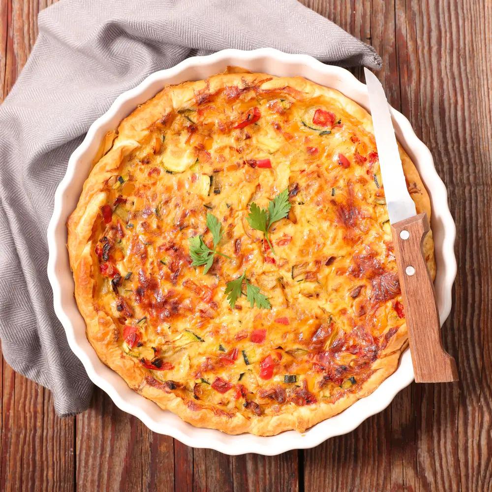 Quiche vegana con tofu