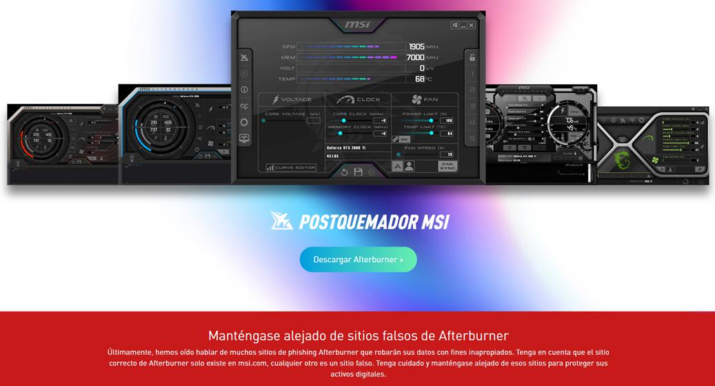 Los usuarios de MSI Afterburner ya estamos advertidos