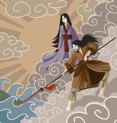 Izanagi y Izanami son los dioses de la mitología japonesa creadores del archipiélago