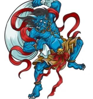 Fujin, el dios del viento