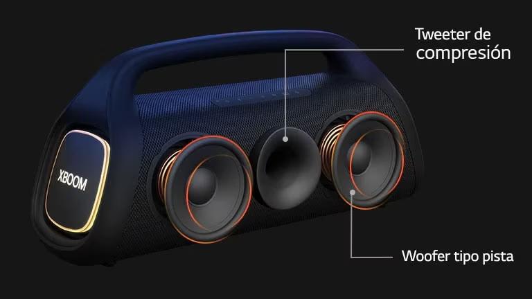 LG XBOOM Go XG9QBK - Parte trasera