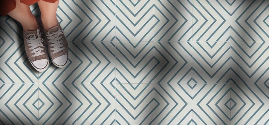 crear diseños con baldosas hidráulicas