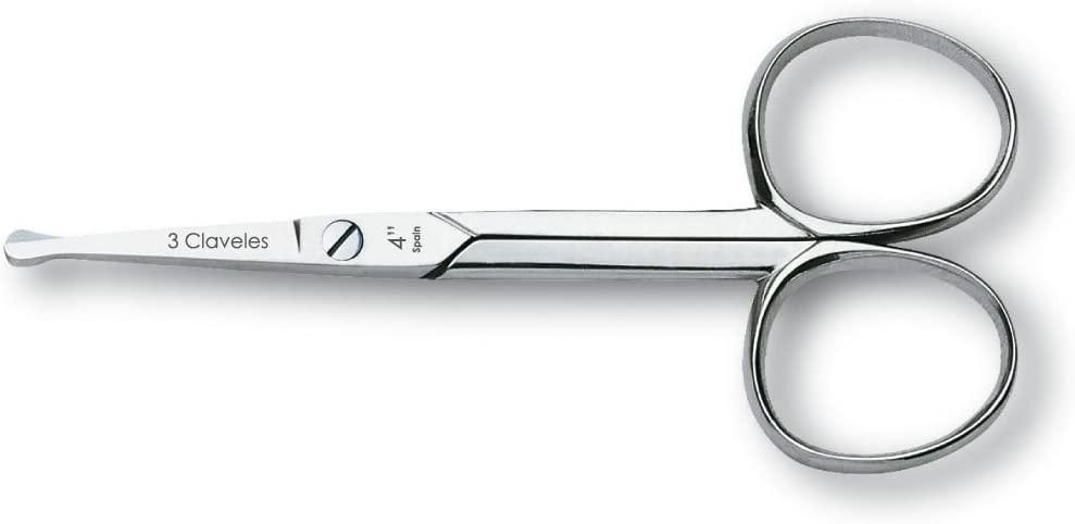 tijeras para cortar pelos de almohadillas de perros de 4 pulgadas 3 claveles