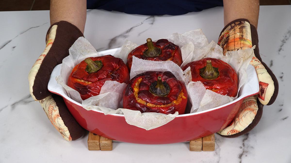 PIMIENTOS RELLENOS DE ARROZ CON POLLO - Loli Domínguez - Foto 15