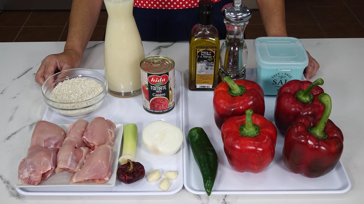 PIMIENTOS RELLENOS DE ARROZ CON POLLO - Loli Domínguez - Foto 1