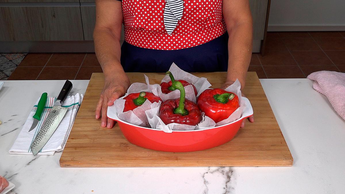 PIMIENTOS RELLENOS DE ARROZ CON POLLO - Loli Domínguez - Foto 4